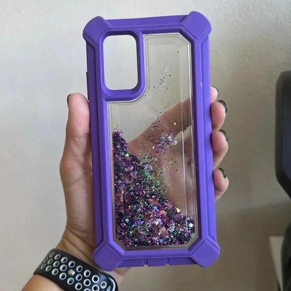 Glitter Purple Galaxy S11 Protective Case - Picture 6 of 7